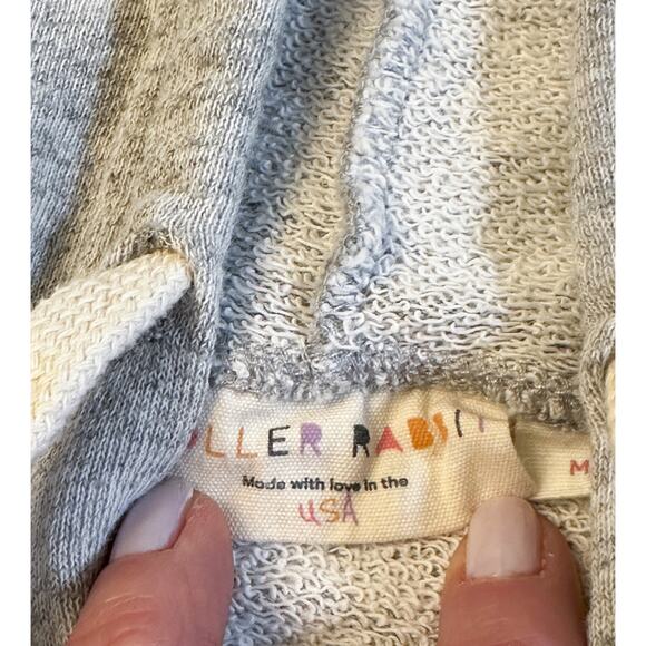 Roller Rabbit Monkey In The City Charleston Gray Hoodie Zip Sweatshirt Jacket M - Picture 5 of 6